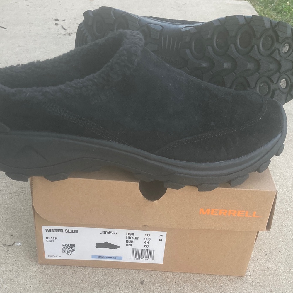 Merrell Men's Black Winter Slide Boots